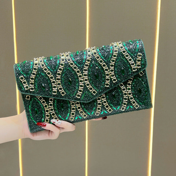 Dekorative Pailletten Abend Clutch