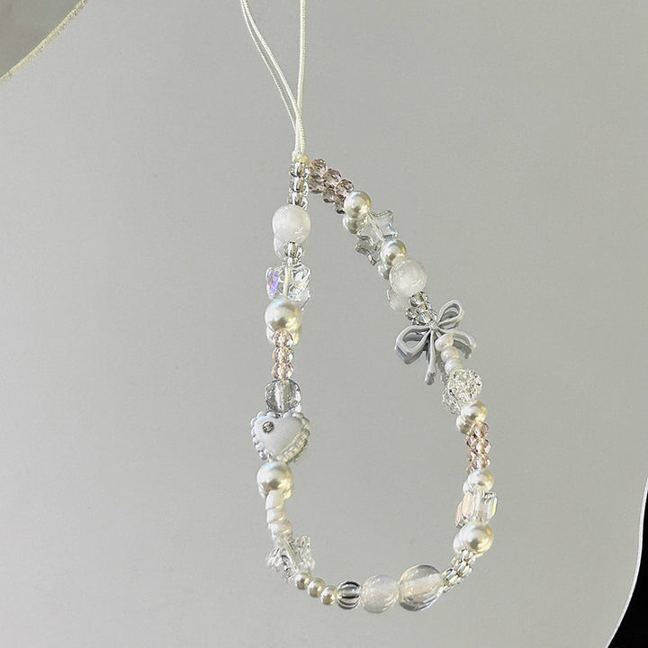 Elegante Perlen Brillen Kette Karnz