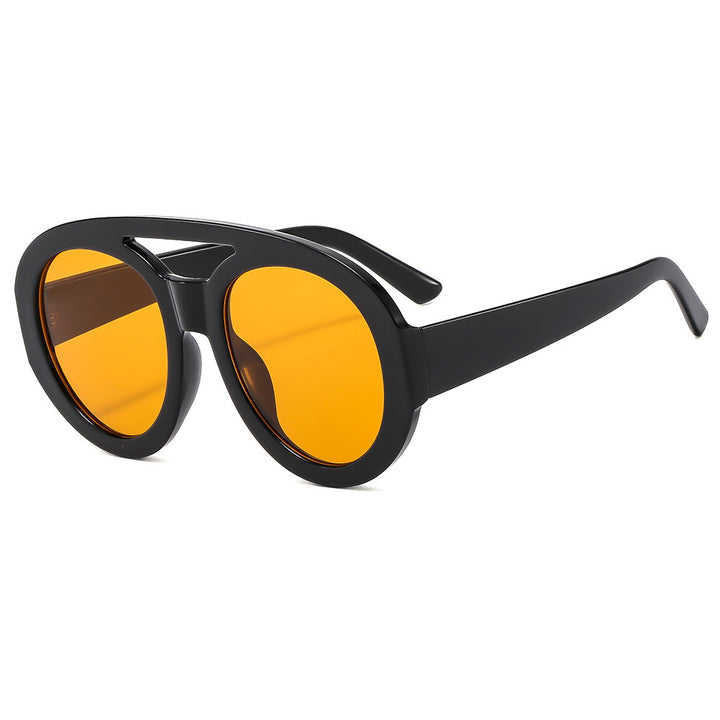 Damen Modische Sonnenbrille im futuristischen Oversized-Design Karnz