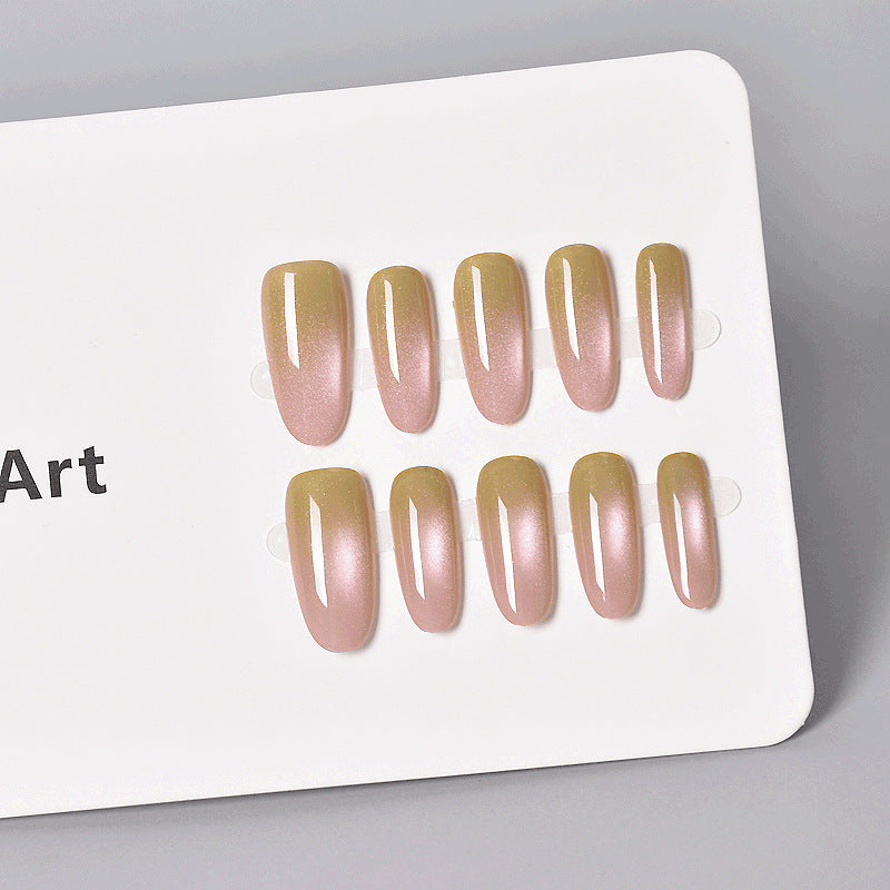 Glamouröse Ombre Press-On Nagelverlängerungen Karnz