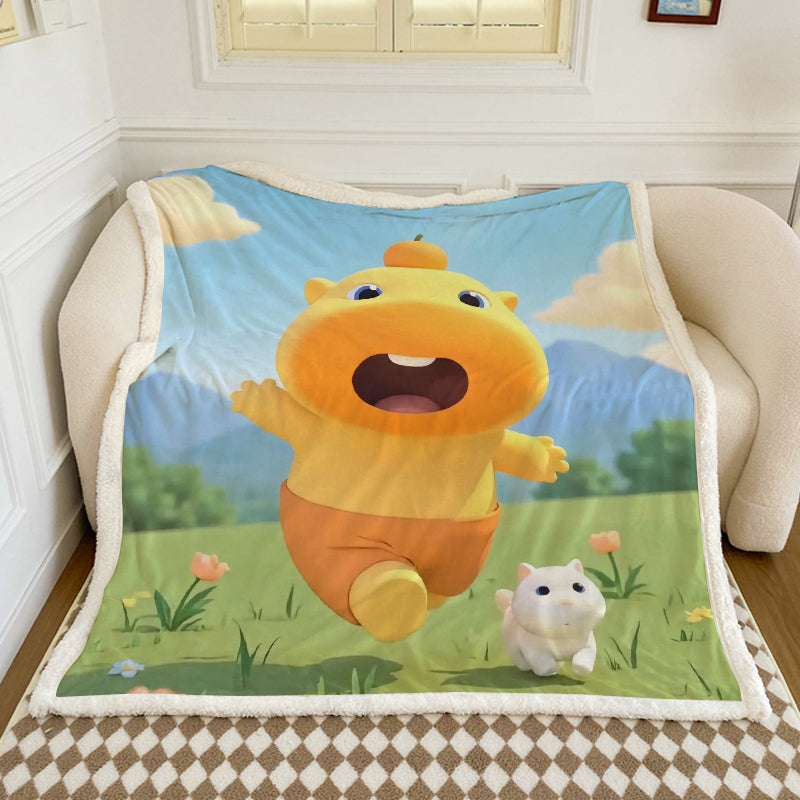Kinder gemütliche Plüschdecke Karnz