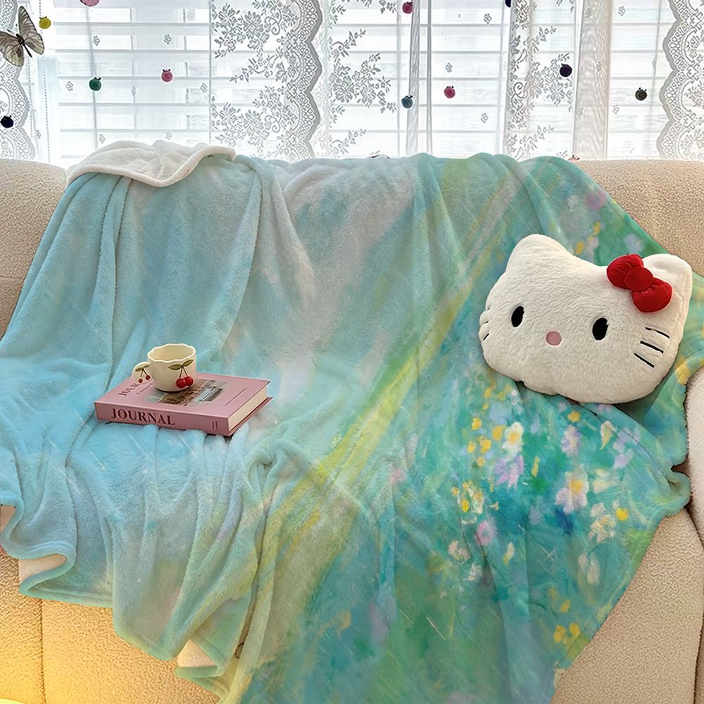 Weiches Floral-Wurfdecke