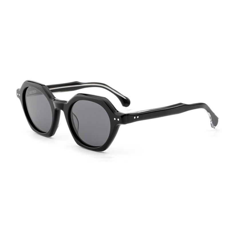 Damen Sonnenbrille im stilvollen, sechseckigen Design mit robustem Rahmen und UV-Schutz Karnz