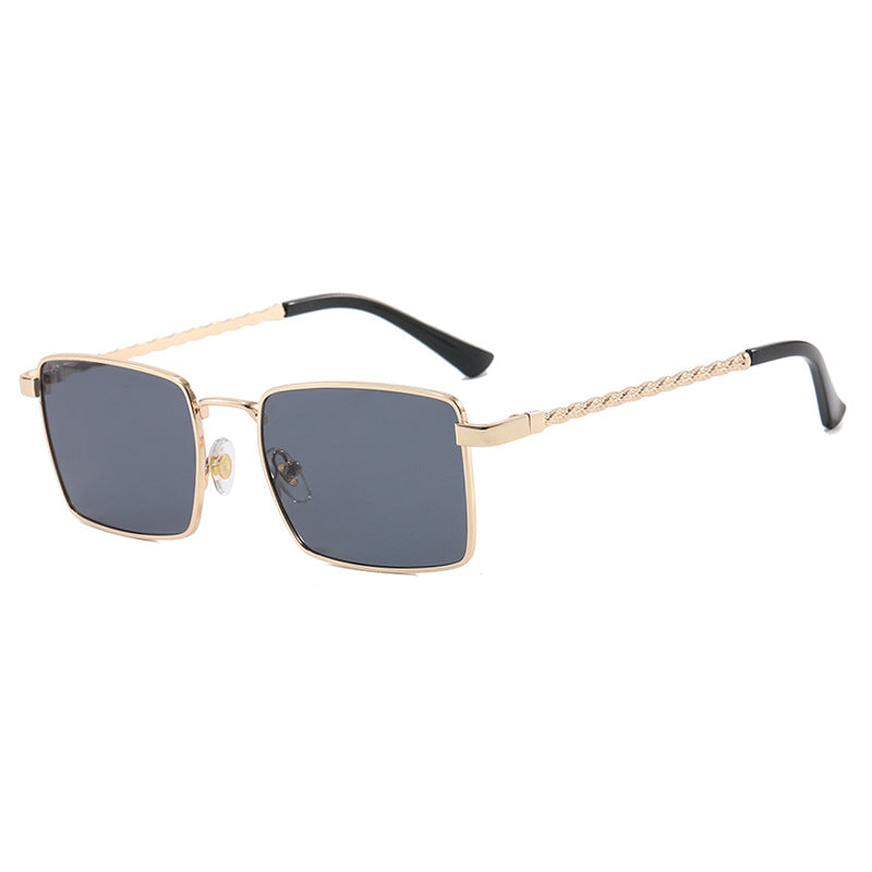 Damen quadratische Sonnenbrille mit elegantem Metallrahmen Karnz