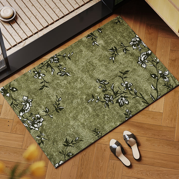 Eleganter floraler Muster-Innenbereichsteppich