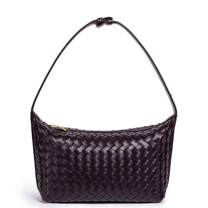 Geflochtene Vegane Leder Schultertasche Karnz