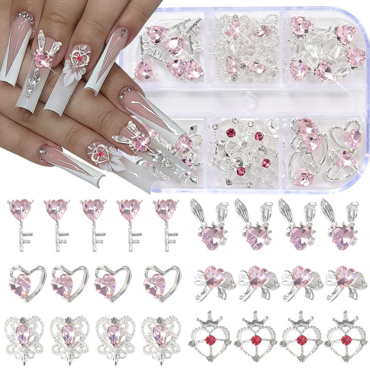 Dekorative 3D Nagelkunst Charms Set