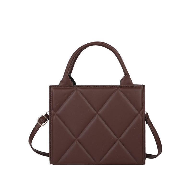 Gestepptes Leder Schulterhandtasche Karnz