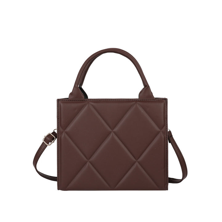 Gestepptes Leder Schulterhandtasche Karnz