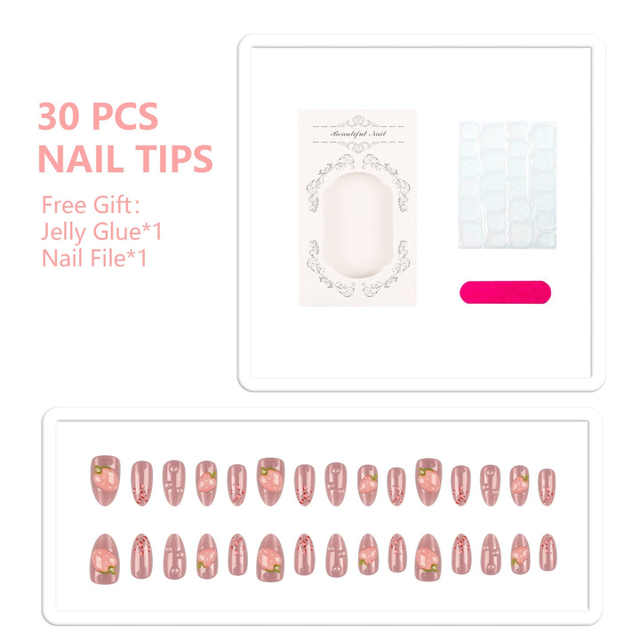 Blumeninspiriertes Press-On Nagelset