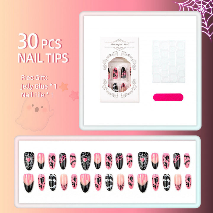 Halloween-Themen Dekorative Press-On Nagel Set