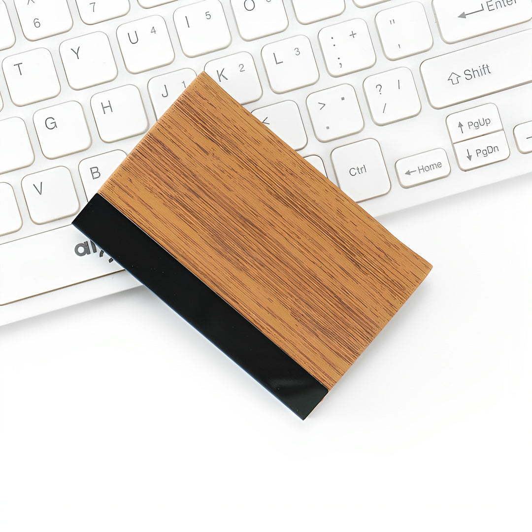 Eleganter Holz RFID-Blockierender Kartenhalter