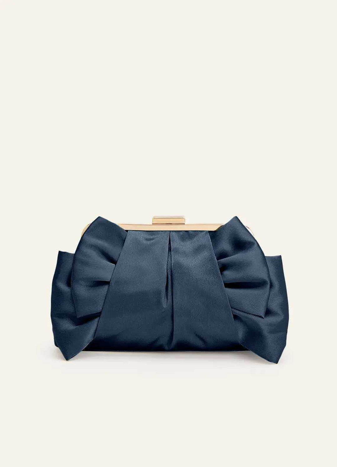 Satin Schleifen-Detail Clutch