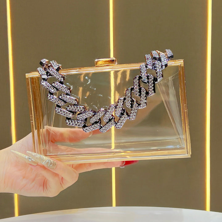 Transparente Abend-Clutch