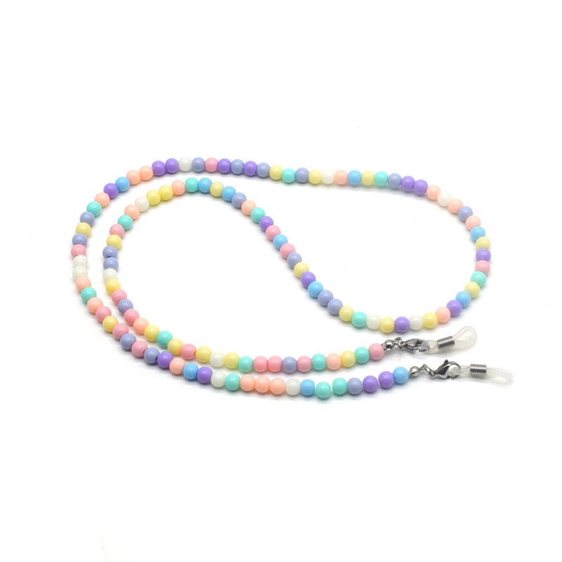 Bunte Perlen Brillen Kette Karnz