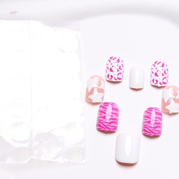 Künstlerisch inspiriertes Press-On Nagelset Karnz