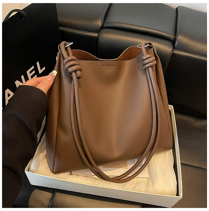 Minimalistische F faux Leder Hobo Tasche Karnz