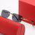 Damen schicke Sonnenbrille mit elegantem Metallrahmen und polarisierenden Gläsern Karnz