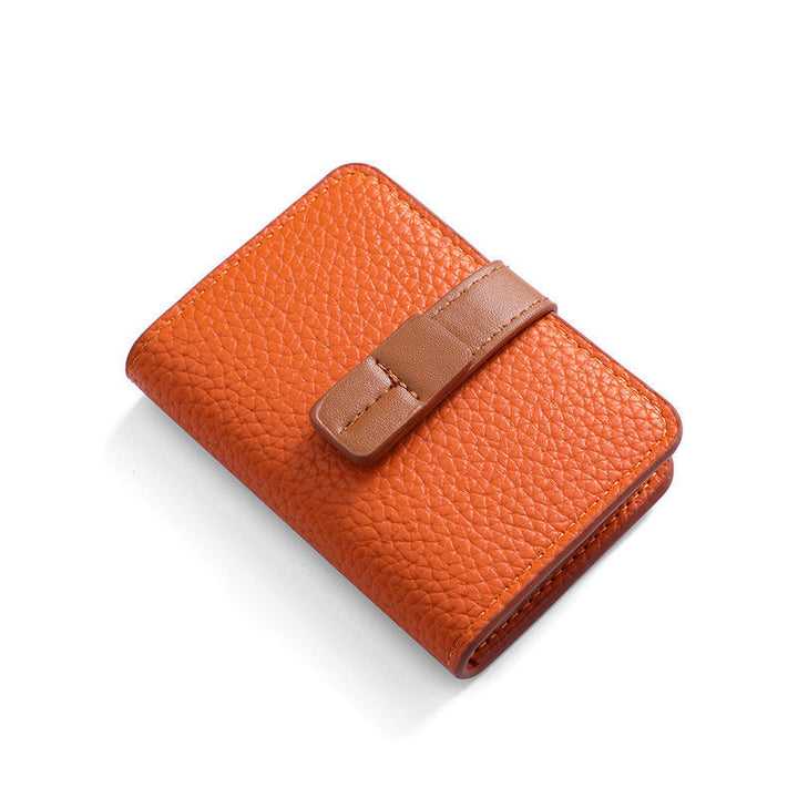Texturiertes Leder-Kartenhalter-Wallet Karnz