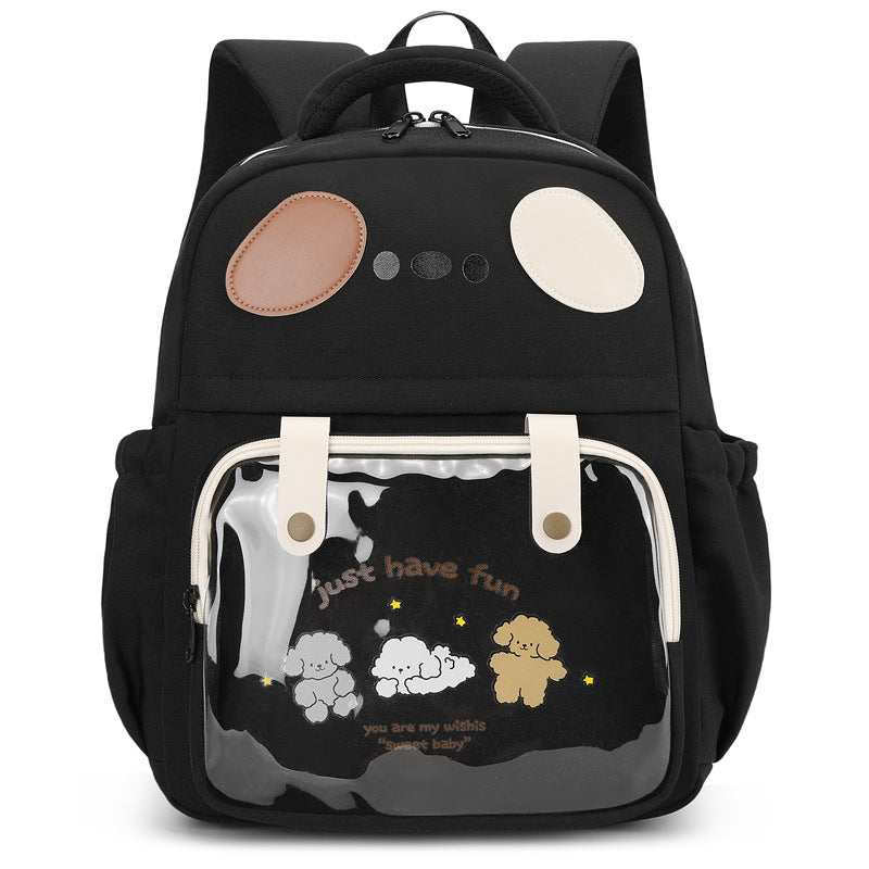 Rucksack mit Transparentem Fach und Verspieltem Design Karnz