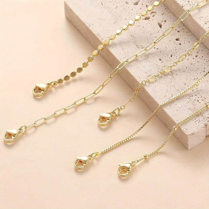 Delikates Goldkettchen Armband Set Karnz