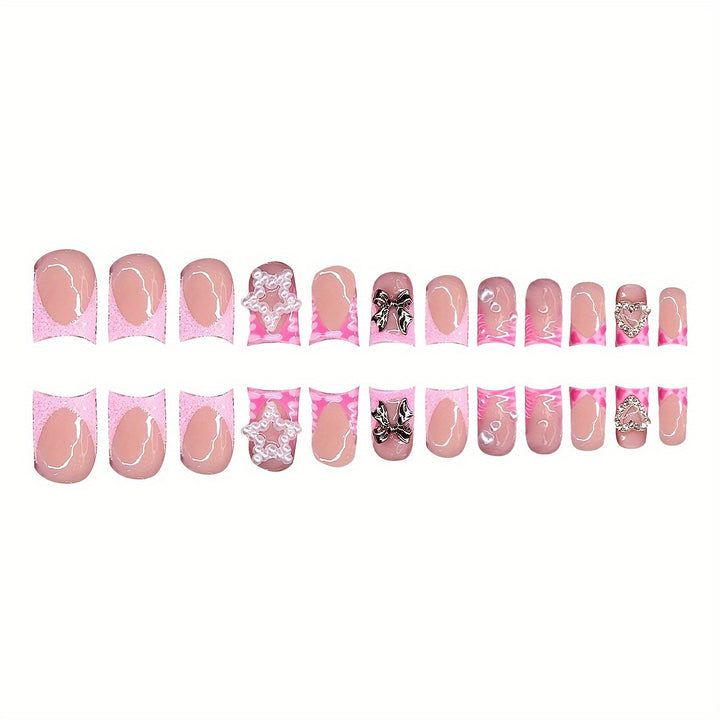 Dekorativer Press-On Nagelset Karnz