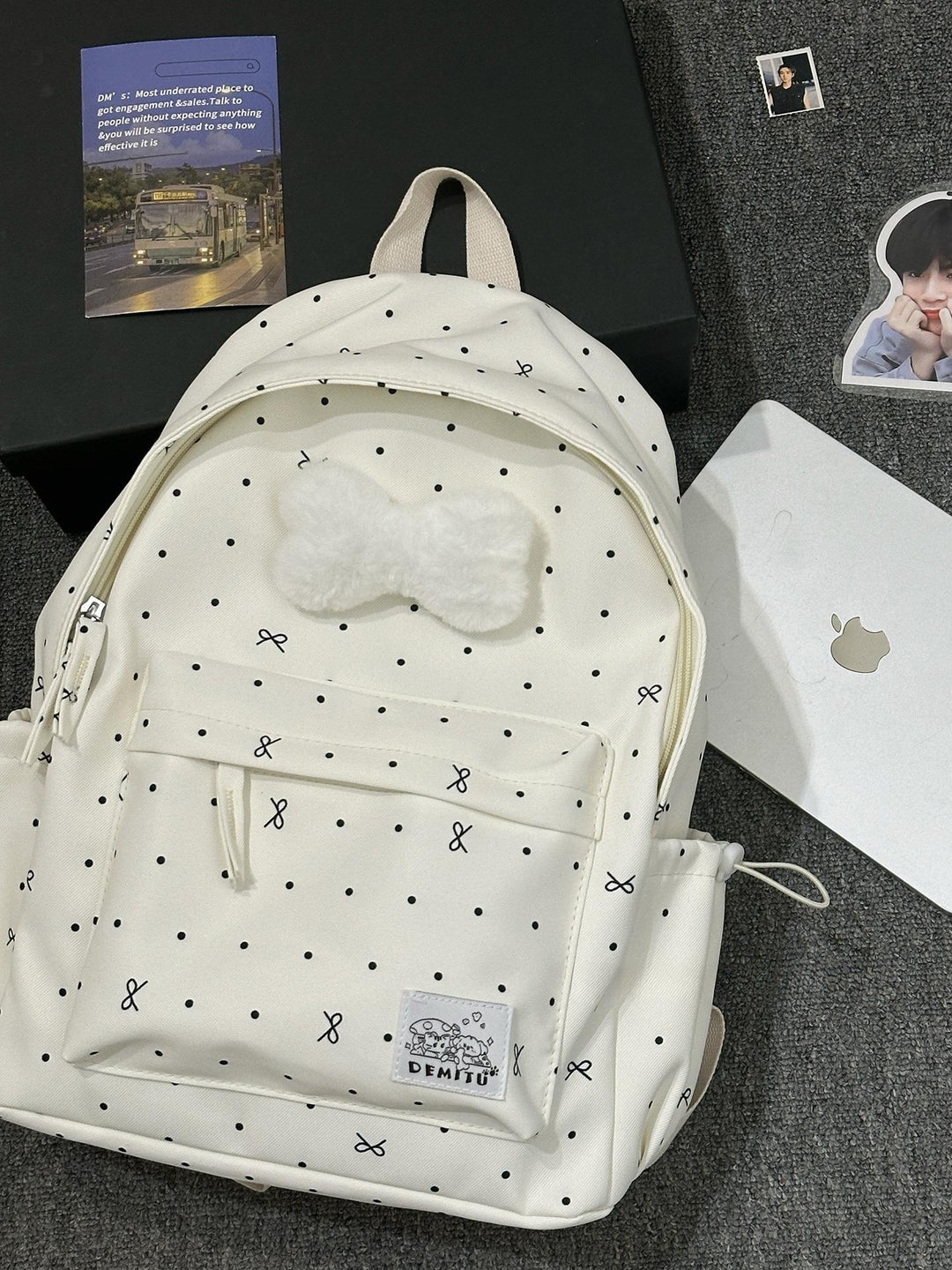 Verspielt Polka Dot Rucksack Karnz