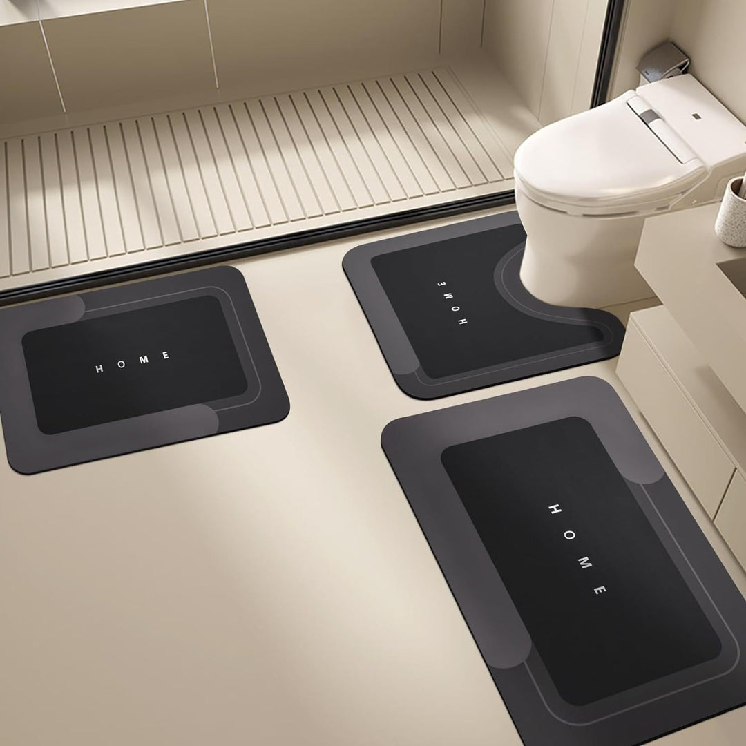 Stylisches Badezimmermatten-Set