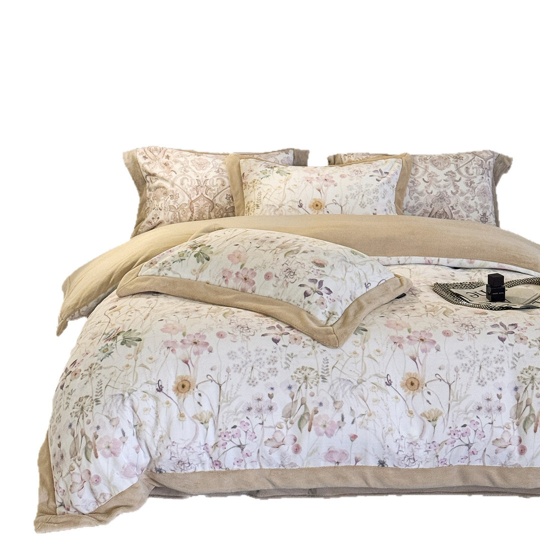 Bettbezug-Set mit feinem Paisley-Muster, Wendefunktion und weich angerautem Innenbezug