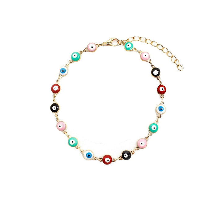 Farbenfrohes Böses Auge Charm Armband Karnz 1788164266