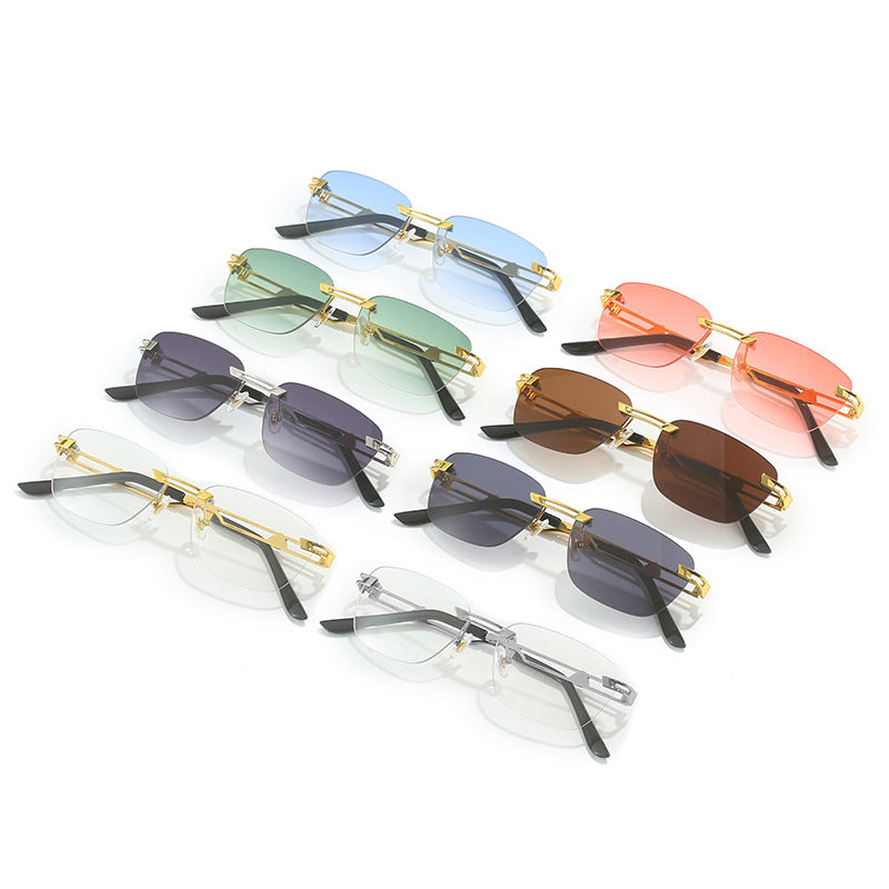 Damen Designer Sonnenbrille mit elegantem Metallrahmen Karnz