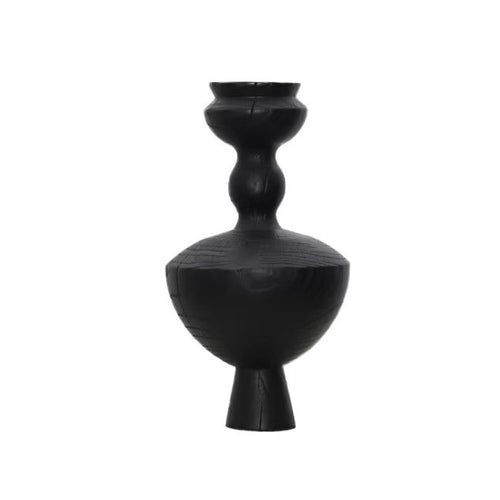 Künstlerische dekorative Holzvase
