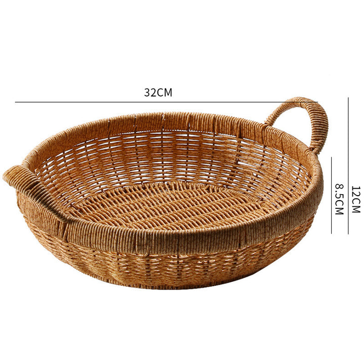 Handgefertigter Rattan Aufbewahrungskorb Karnz