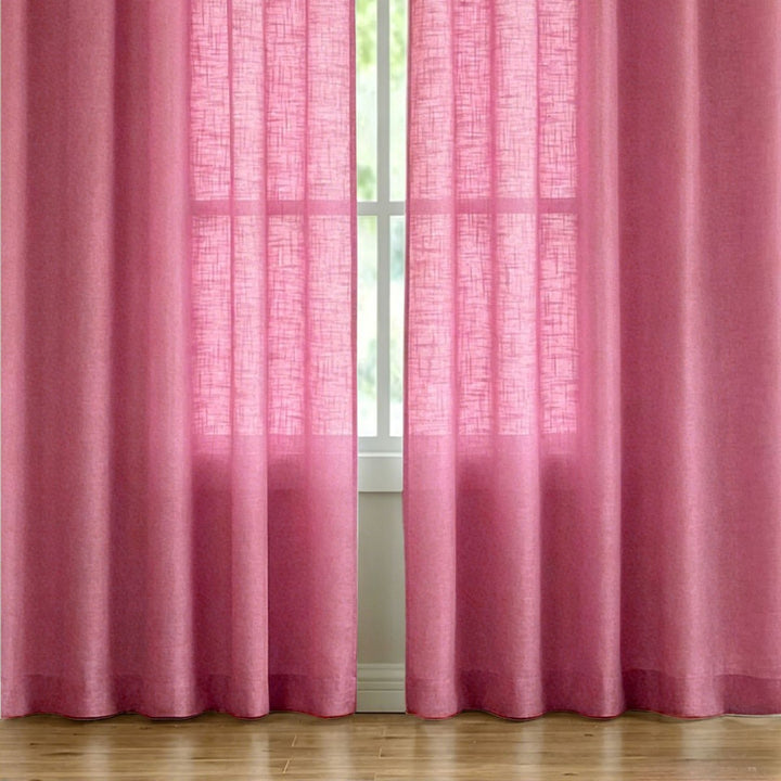 Durchsichtige Leinen-Fenstervorhänge Karnz