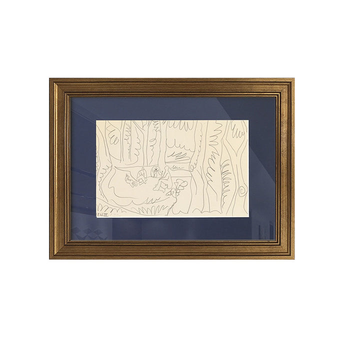 Vintage-inspirierte gerahmte Kunstwerke