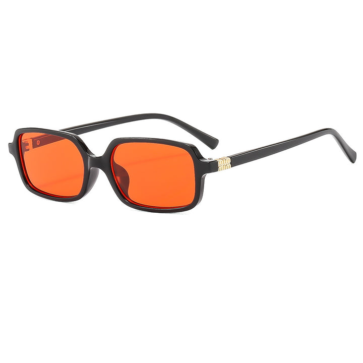 Damen modische Sonnenbrille mit elegantem Kunststoffrahmen und ausgefallenem Design Karnz