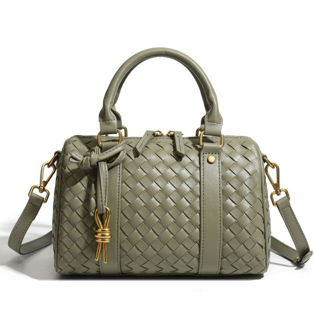Gewebte Leder-Handtasche Karnz