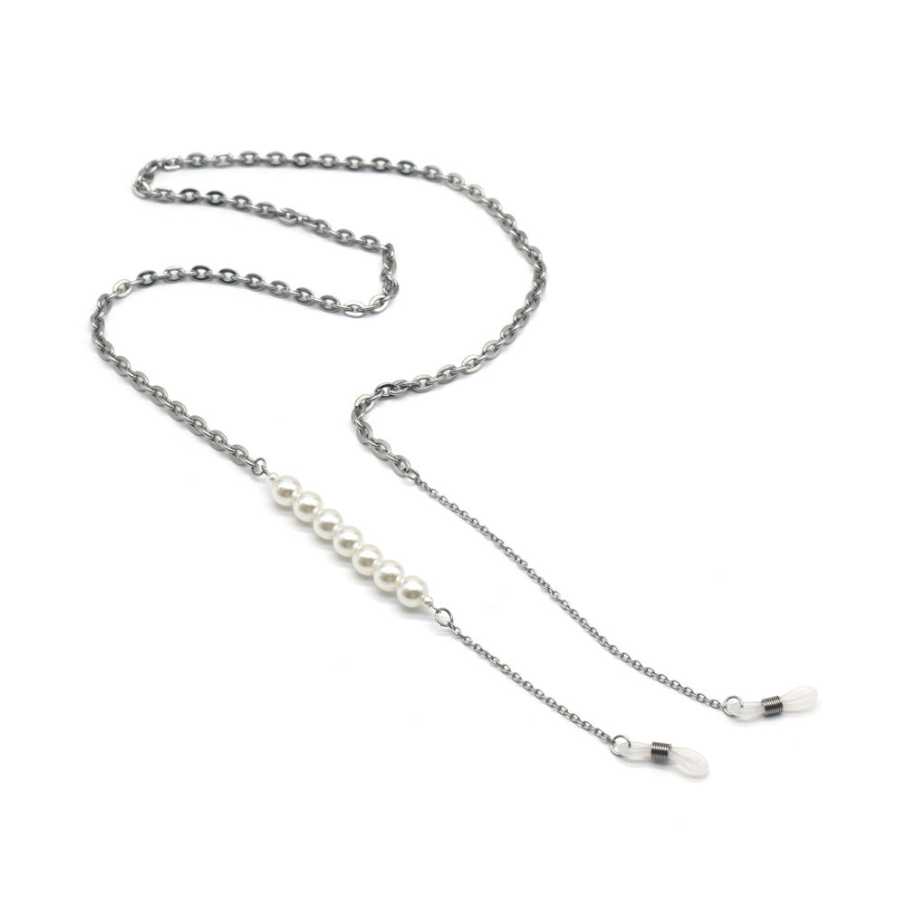Elegante Perlenbead-Brillenhalterkette Karnz