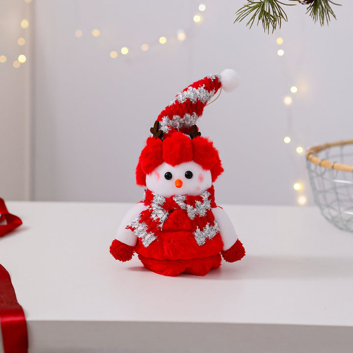 Dekorative Schneemann Figur Karnz