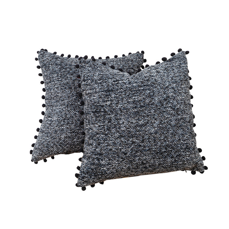 Strukturierter gestrickter Dekokissen