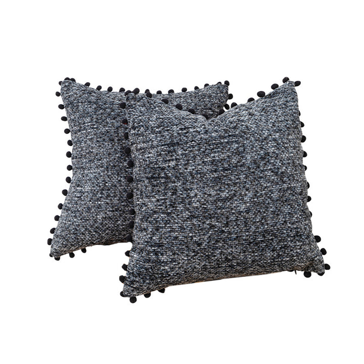 Strukturierter gestrickter Dekokissen