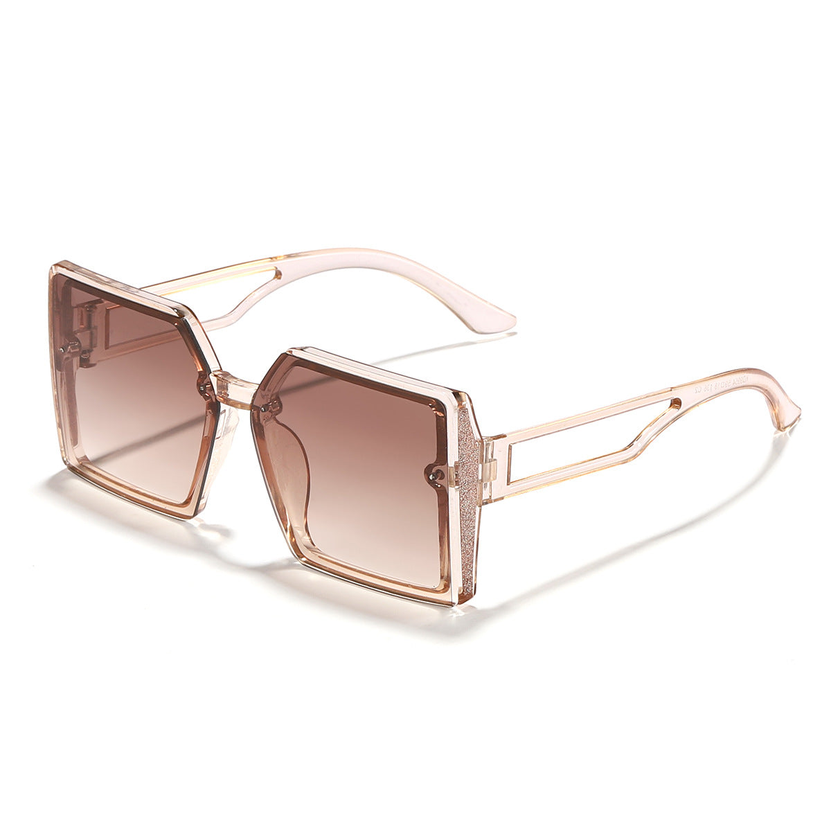 Damen Sonnenbrille mit einzigartigem quadratischem Rahmen und funkelndem Akzent Karnz