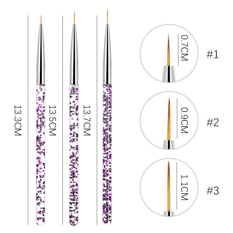 Feine Punkt Nail Art Detailpinsel Set Karnz