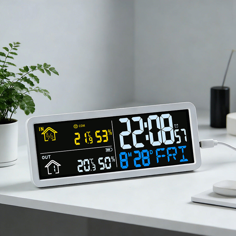 Digitaler Wetterprognosewecker mit Hygrometer Karnz