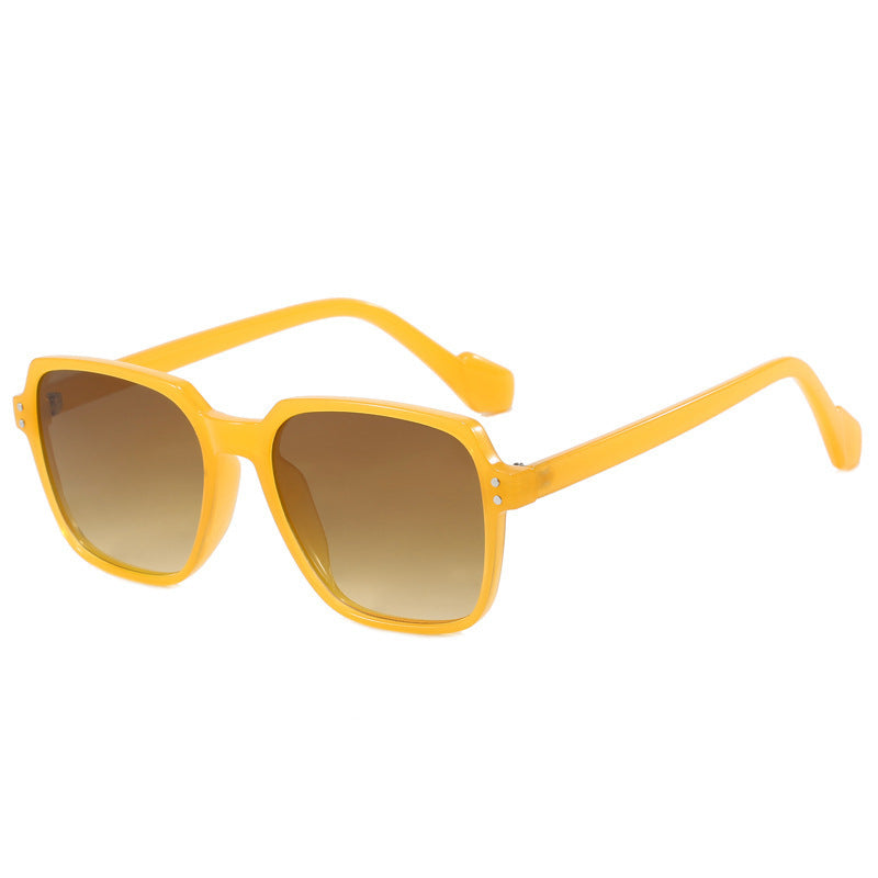 Damen modische Sonnenbrille mit kräftigen, rechteckigen Gläsern Karnz