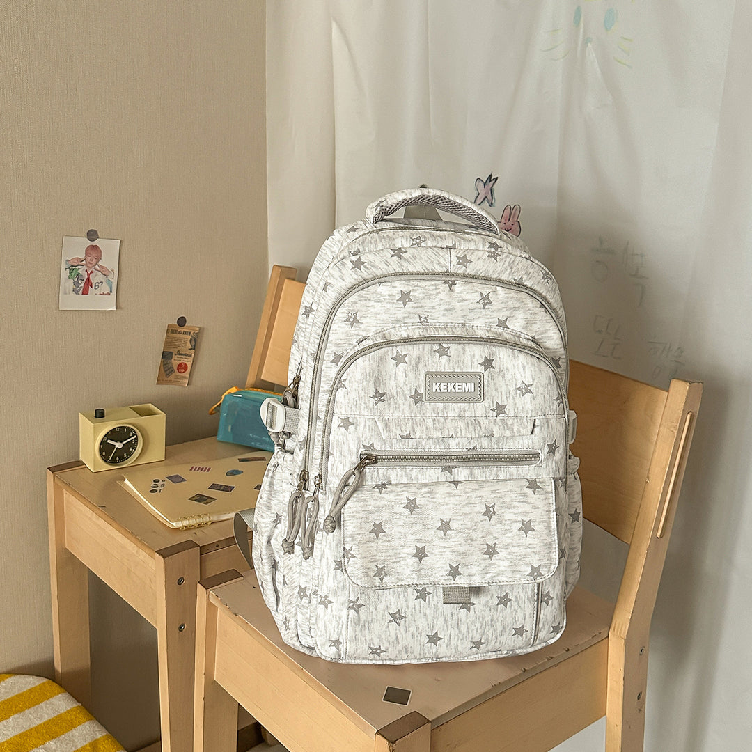 Stylische Stern- bedruckte Schulrucksack Karnz