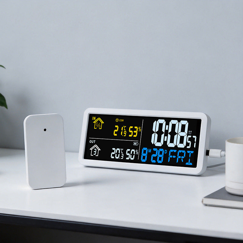 Digitaler Wetterprognosewecker mit Hygrometer Karnz