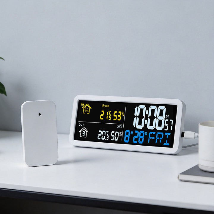 Digitaler Wetterprognosewecker mit Hygrometer Karnz