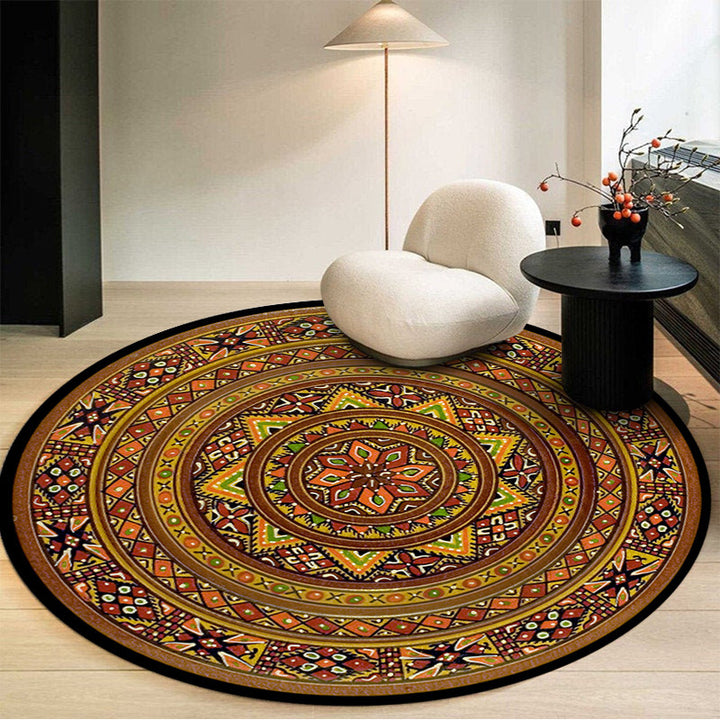 Künstlerisches Mandala-Muster Teppich