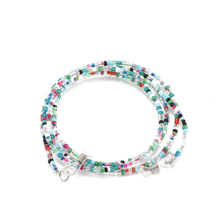 Bunte Perlen Brillen Kette Karnz